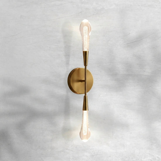 Luster Gaze Raindrop Embrace Double Sconce - Background Shot