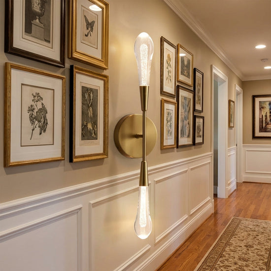 Luster Gaze Raindrop Embrace Double Sconce - American hallway gallery