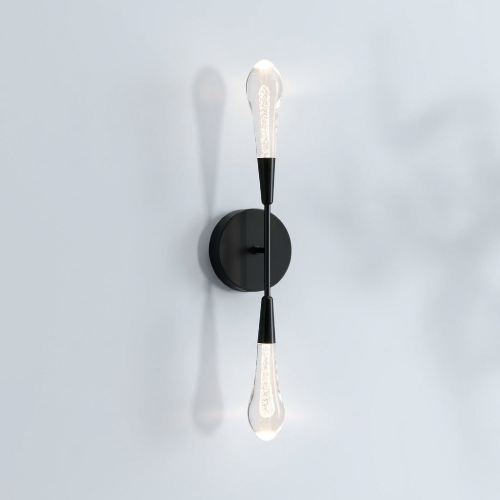 Luster Gaze Soltaire Double Sconce - Studio Shot
