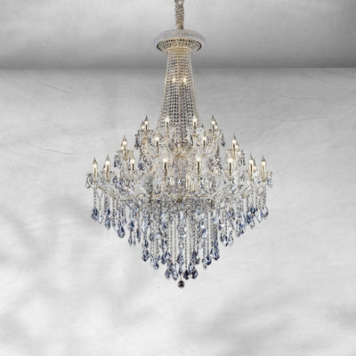 Luster Gaze Grand Empire K9 Crystal Chandelier - Background Shot