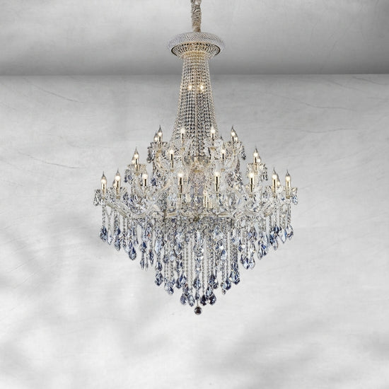 Luster Gaze Grand Empire K9 Crystal Chandelier - Background Shot