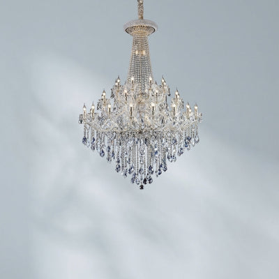 Luster Gaze Grand Empire K9 Crystal Chandelier - Background Shot