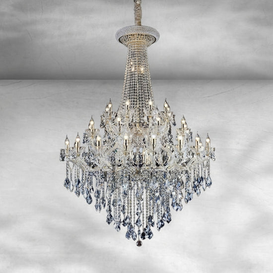 Luster Gaze Grand Empire K9 Crystal Chandelier - Background Shot