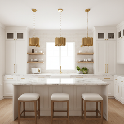 Luster Gaze Aura Grandeur Round Pendant Chandelier - high-end American kitchen