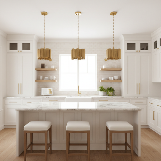 Luster Gaze Aura Grandeur Round Pendant Chandelier - high-end American kitchen