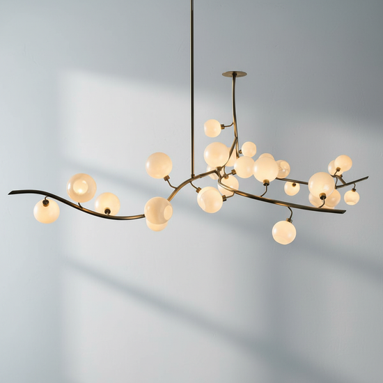 Luster Gaze Aura Branch Glass Globe Chandelier - Background Shot