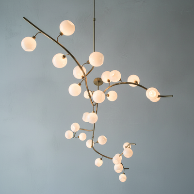 Luster Gaze Aura Branch Glass Globe Chandelier - Background Shot