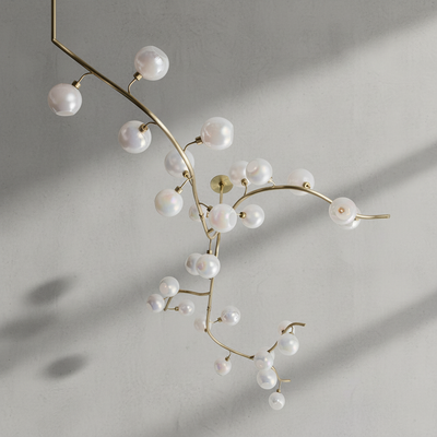 Luster Gaze Aura Branch Glass Globe Chandelier - Background Shot
