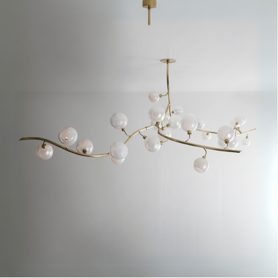 Luster Gaze Aura Branch Glass Globe Chandelier - Background Shot