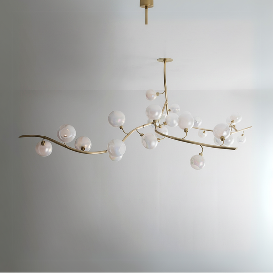 Luster Gaze Aura Branch Glass Globe Chandelier - Background Shot