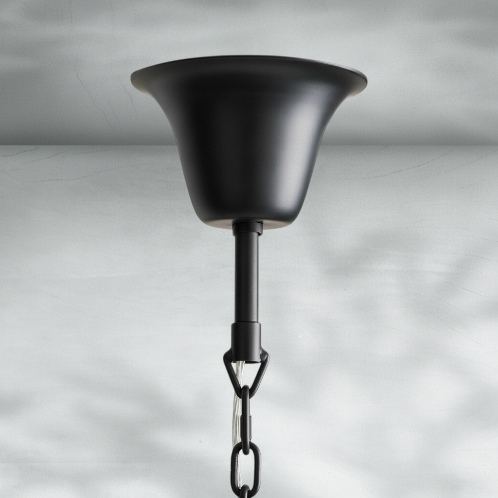 Luster Gaze Veridian Tiered Round Chandelier - Background Shot