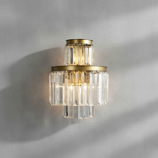 Luster Gaze Radiant Cascade 3-Light Wall Sconce - Background Shot