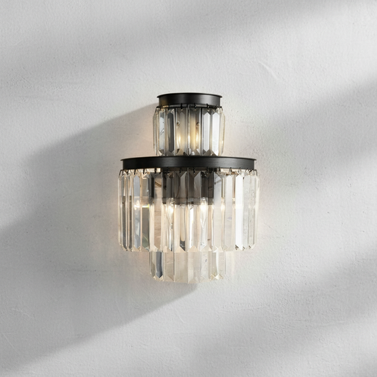 Luster Gaze Radiant Cascade 3-Light Wall Sconce - Background Shot