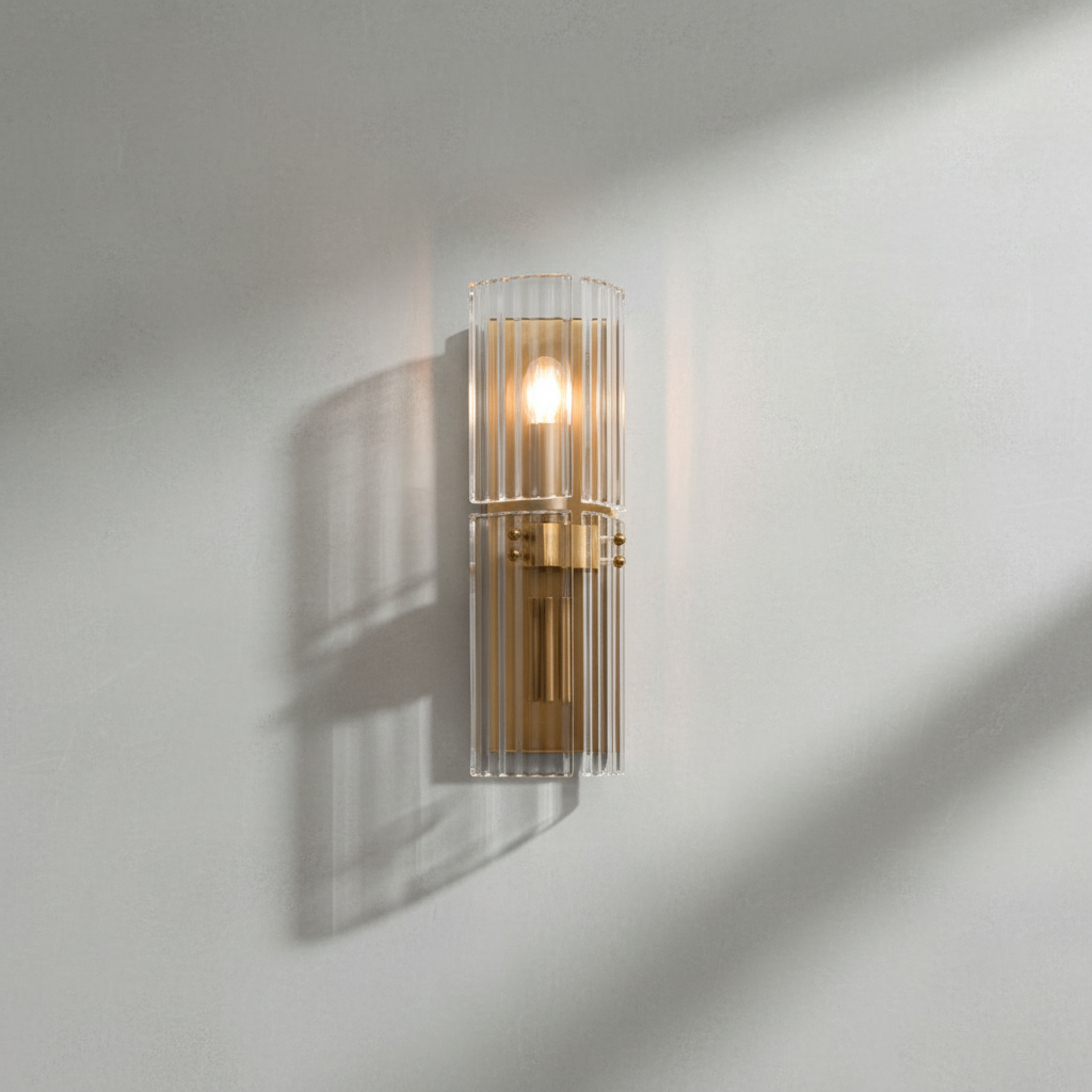Luster Gaze Radiant Reeded Wall Sconce - Background Shot