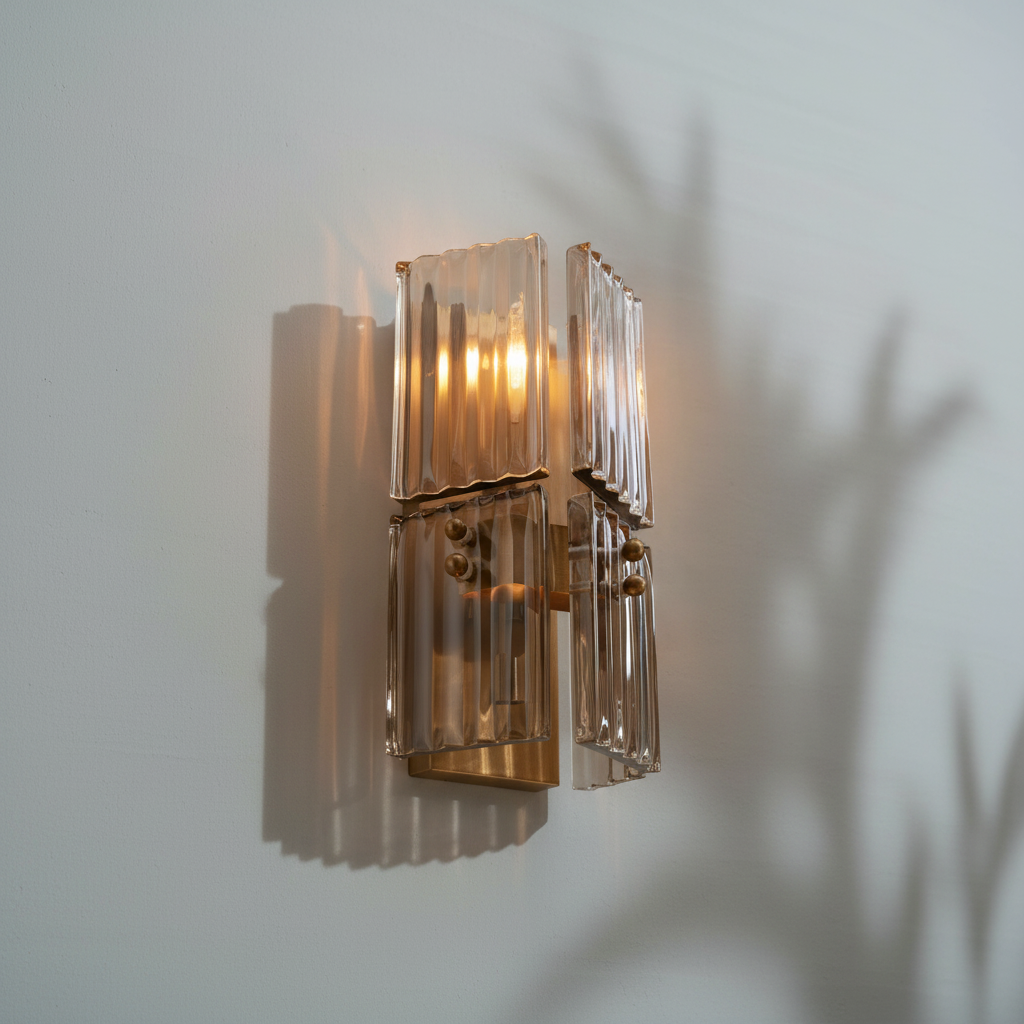 Luster Gaze Radiant Reeded Wall Sconce - Background Shot