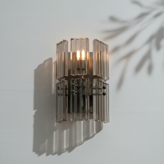 Luster Gaze Radiant Reeded Wall Sconce - Background Shot