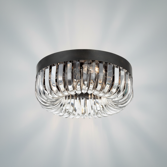 Luster Gaze  Alice 5 Light Round Flushmount 15" - Studio Shot