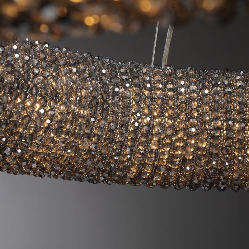 Haze Crystal Round LED Chandelier