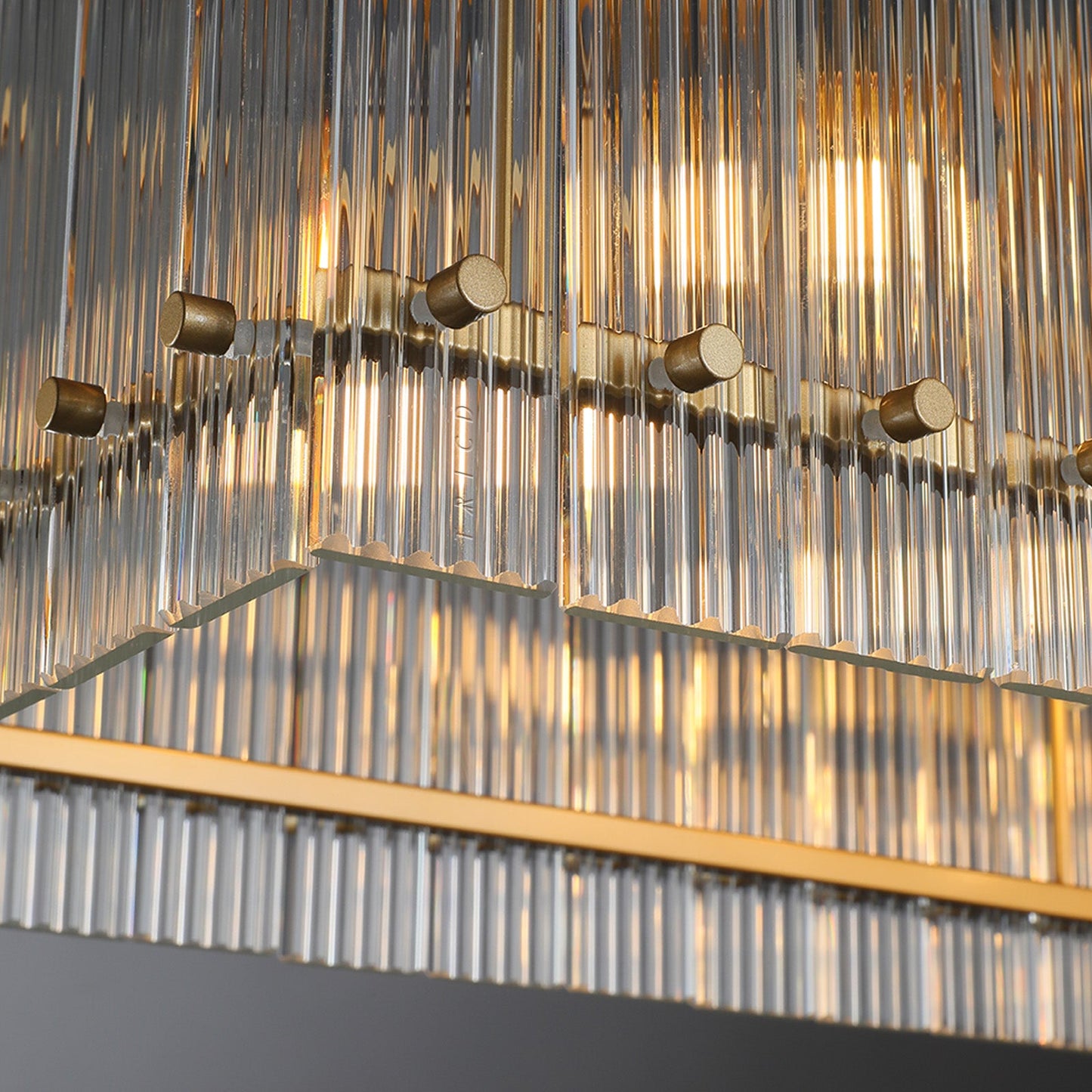 Sun Marcus Glass Rectangle Chandelier 54", 72"