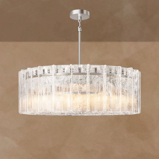 Latrel Clear Glass Round Chandelier 48��