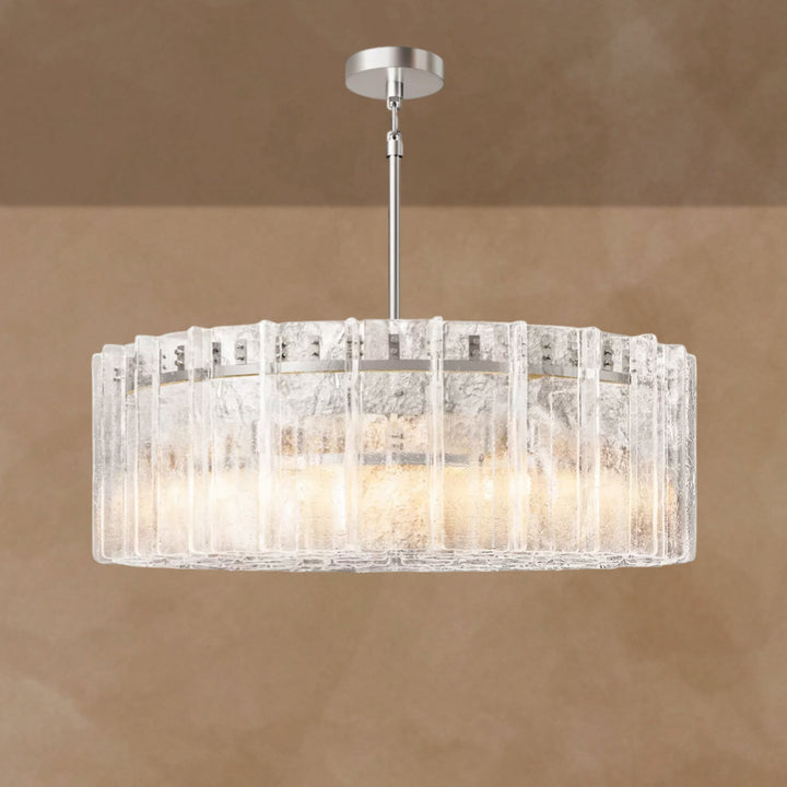 Latrel Clear Glass Round Chandelier 48"