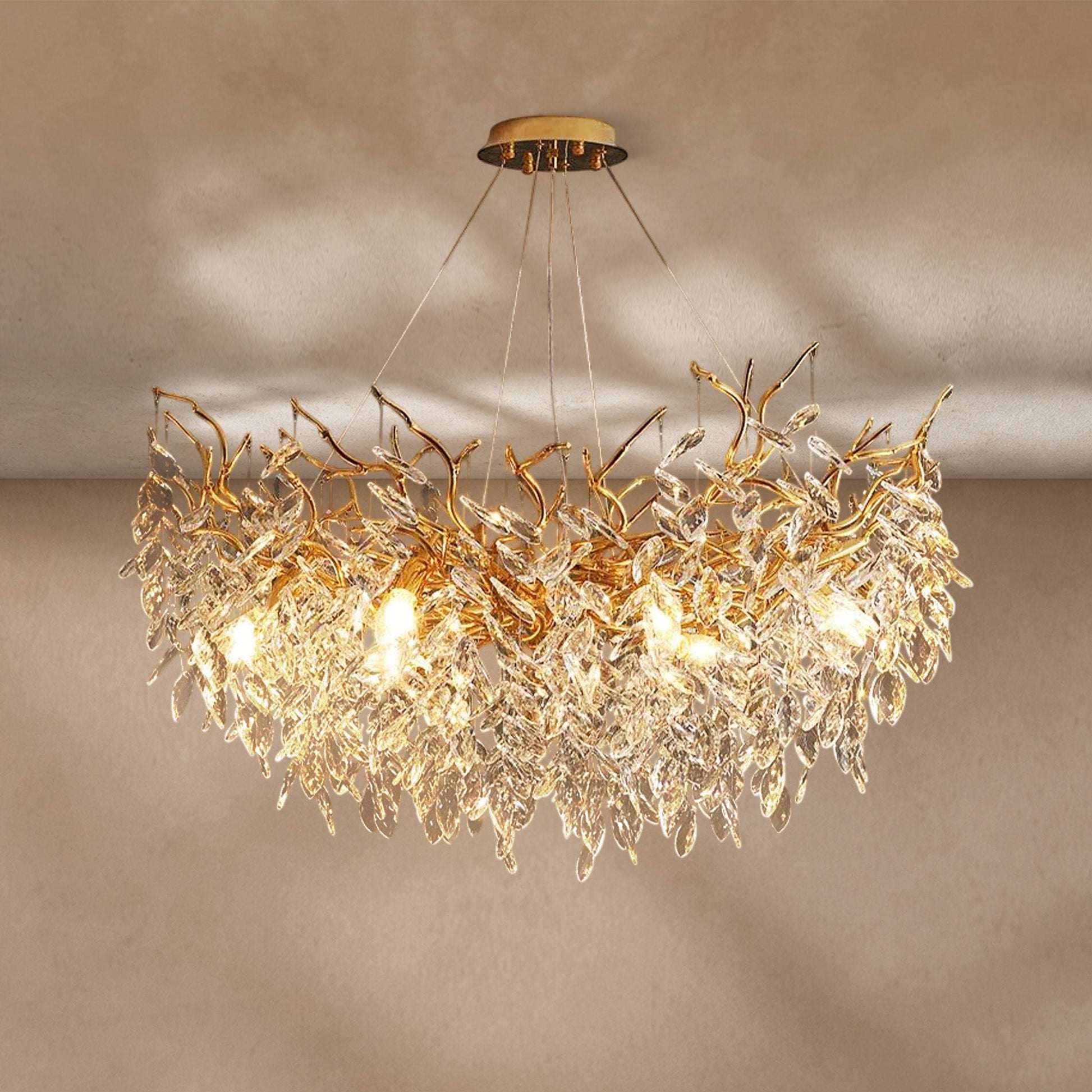Albero Modern French-Style Branch Crystal Chandelier