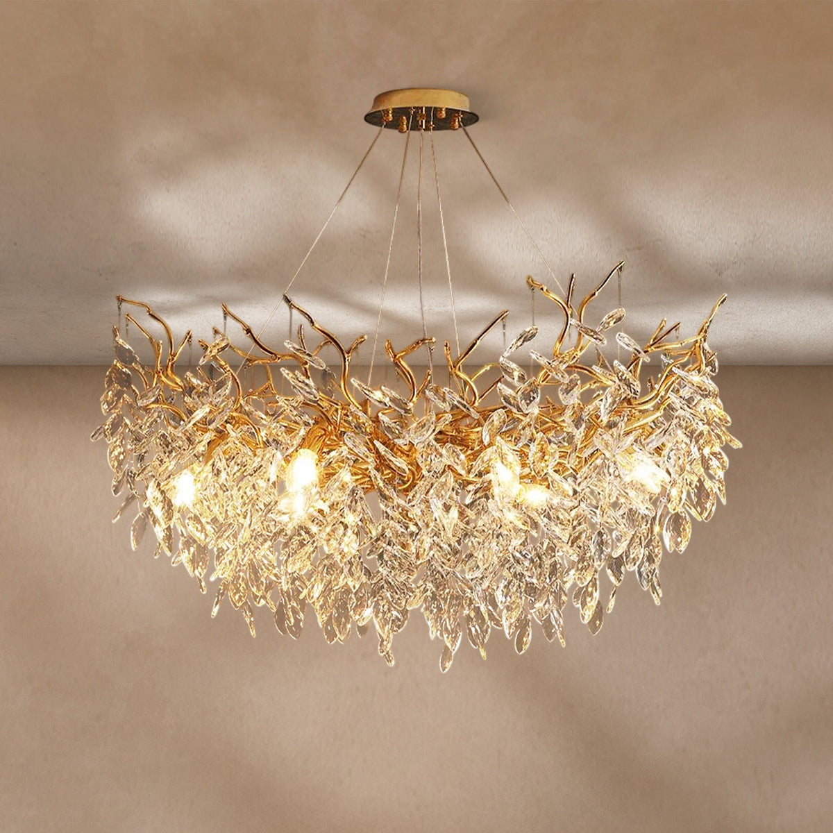 Albero Modern French-Style Branch Crystal Chandelier