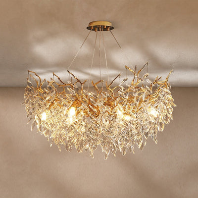 Albero Modern French-Style Branch Crystal Chandelier