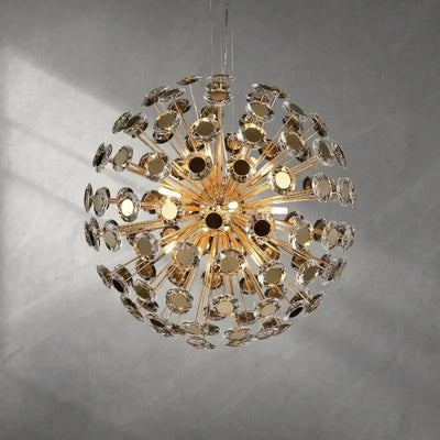 Spherical 18-Light Crystal Chandelier