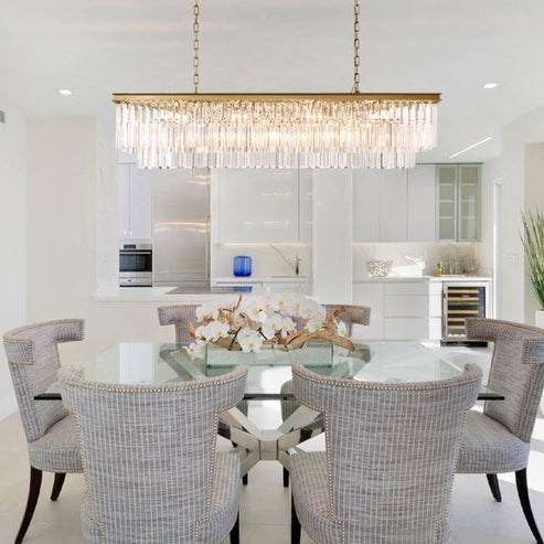 1920s Odeom Rectangular Chandelier