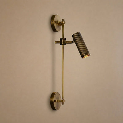 Spot Rail Wall Lamp,6.7~ 9.4-Inch x H 21.7~28-Inch, Bronze for Living Room
