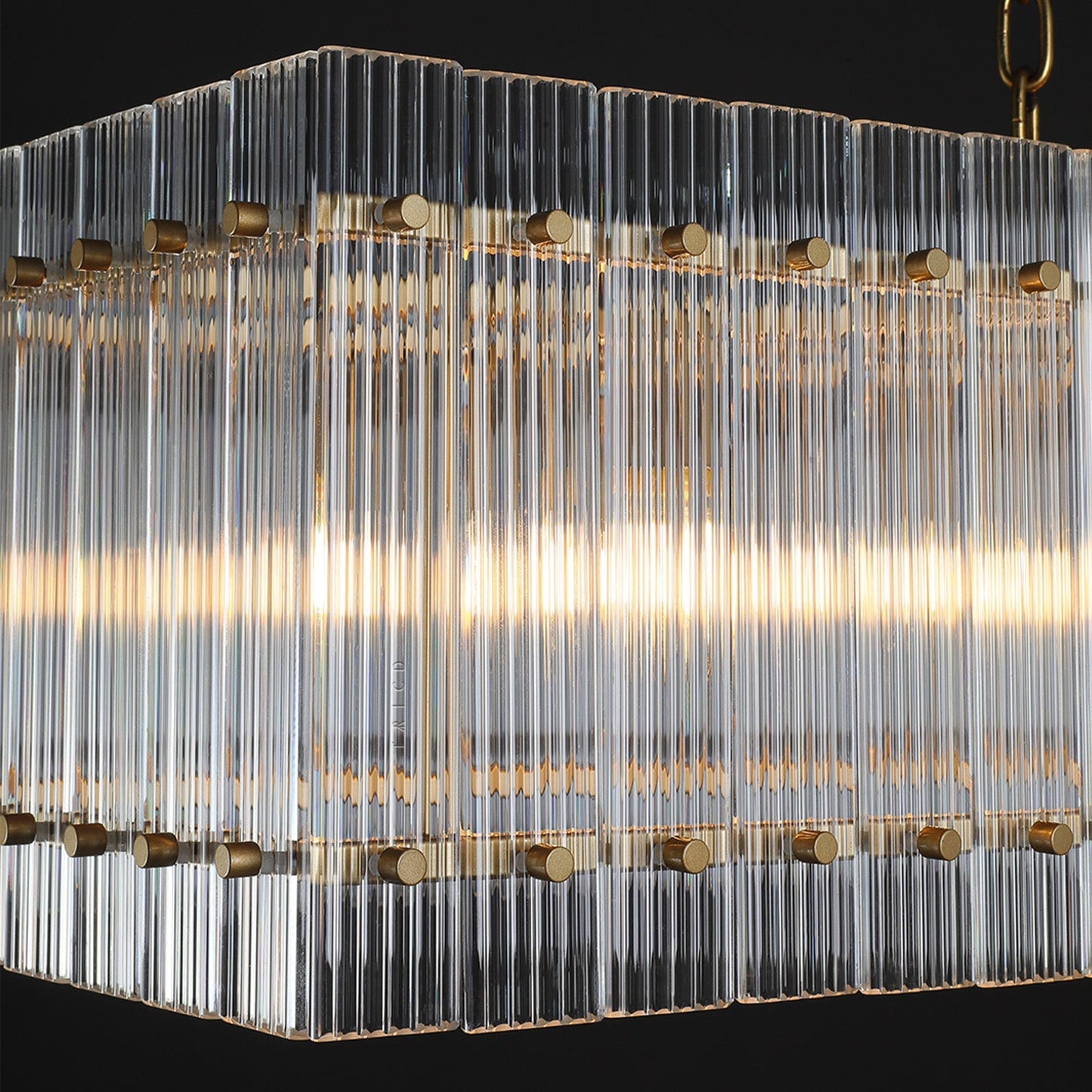 Sun Marcus Glass Rectangle Chandelier 54", 72"