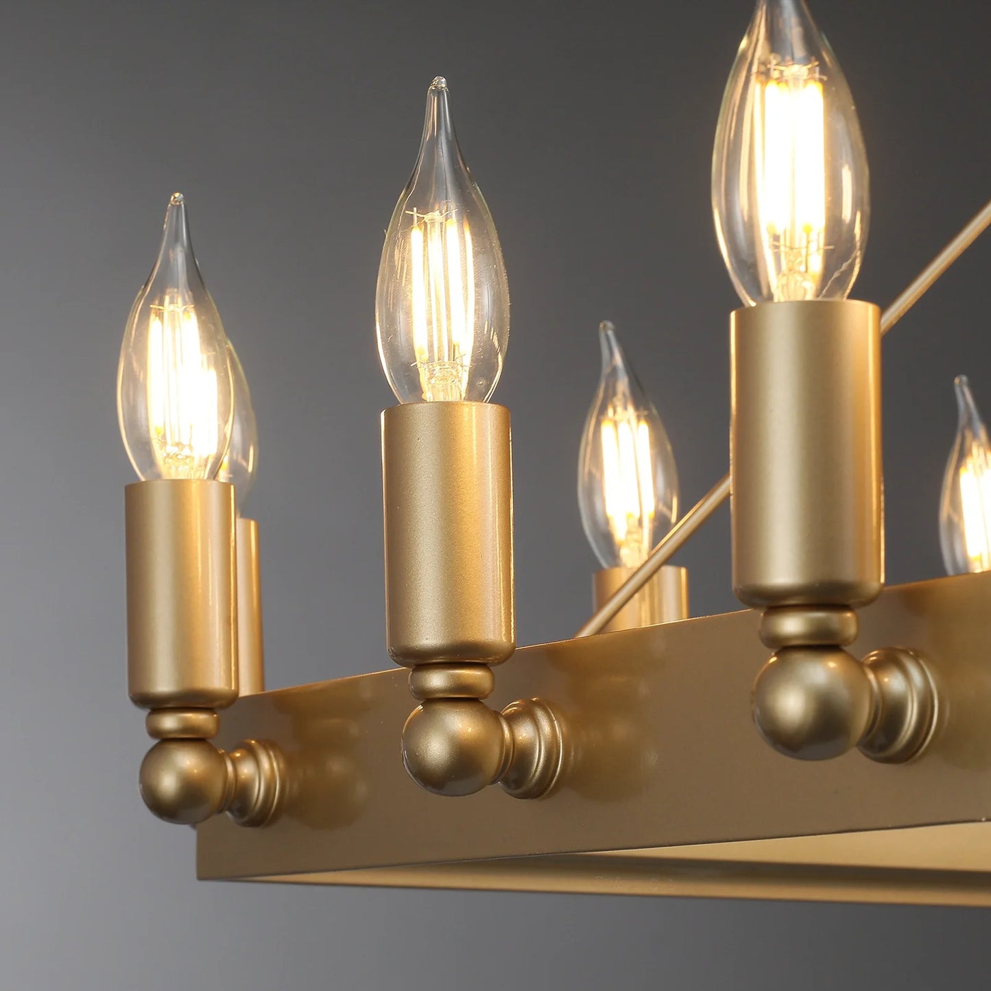 AuraFrame Rectangular Outdoor Chandelier