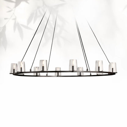 Paricia Glass Round Chandelier 36" 48" 60"