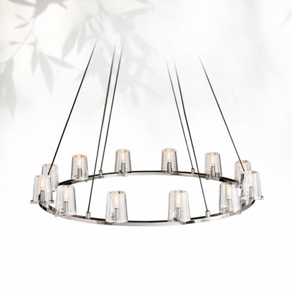 Paricia Glass Round Chandelier 36" 48" 60"