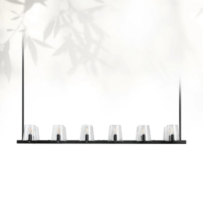Paricia Glass Linear Chandelier 49"60"