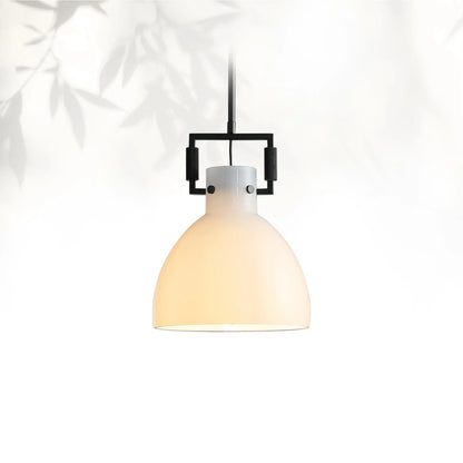 Machine Milk Glass Cloche Pendant 10"14"18"