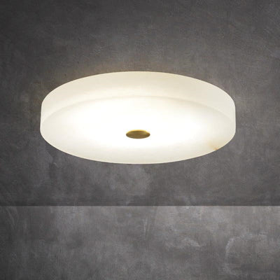 Kevin Apollo Modern Round Alabaster Flush Mounted chandelier Flush Mount Luster Gaze 11.8''D