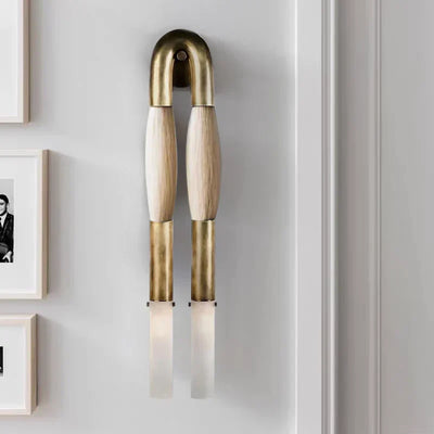 Double Head Antonia Horsehair Sconce