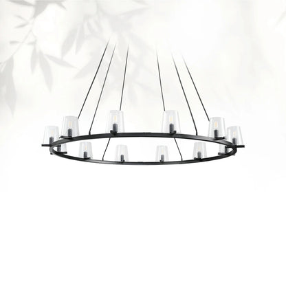 Paricia Glass Round Chandelier 36" 48" 60"