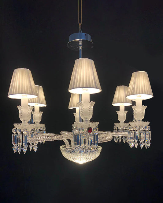 High Quality Chandelier with White Lampshades