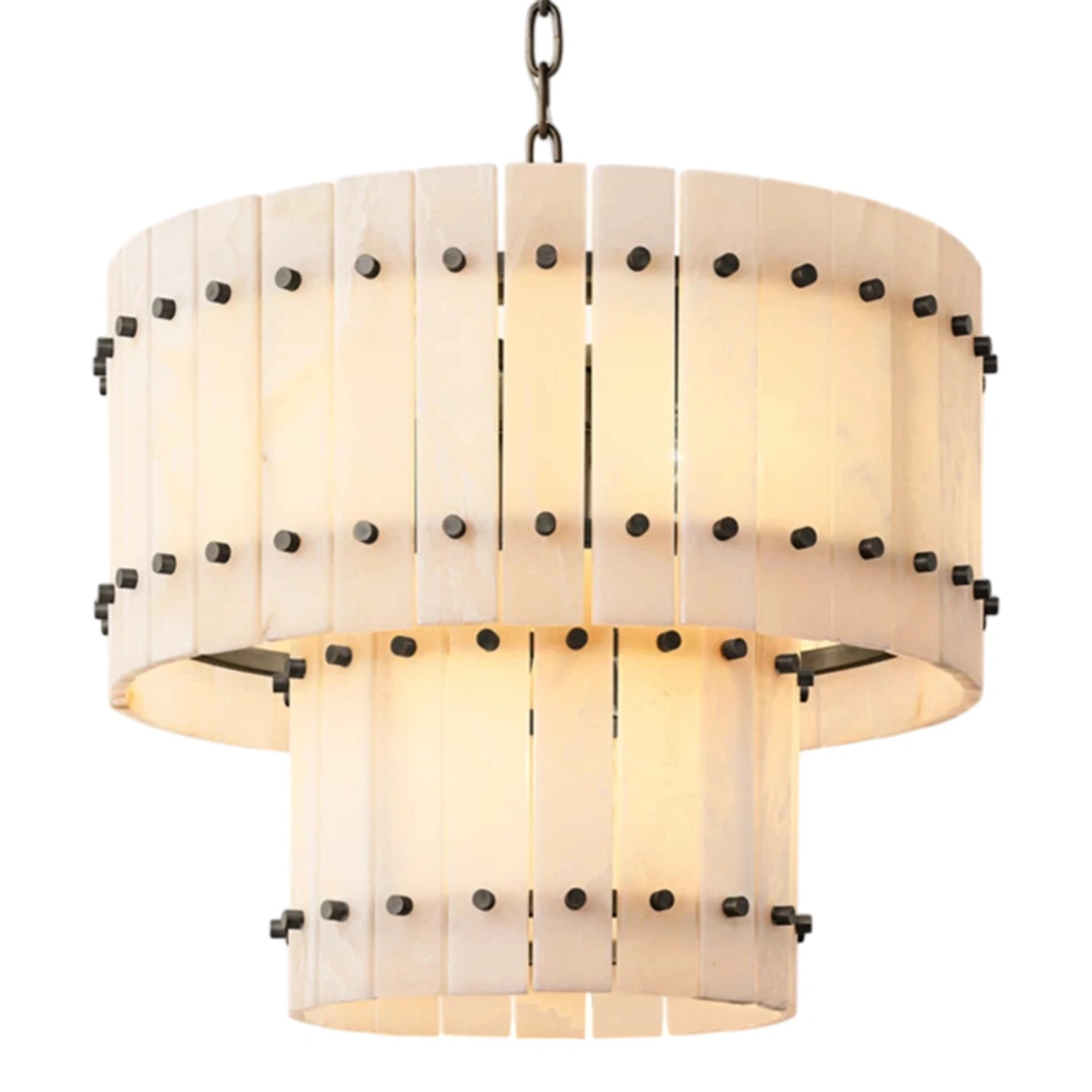 Sant Marco Alabaster Round Tiered Chandelier