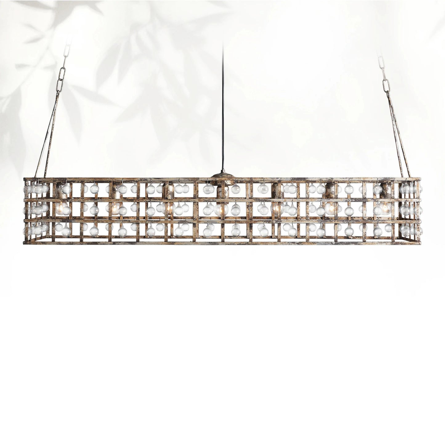 La Cage Rectangular Chandelier 7 Light