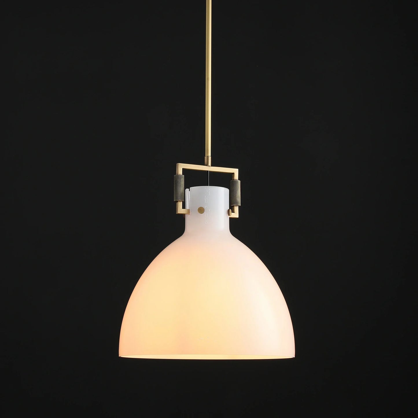 Zephyral Milk Glass Cloche Pendant