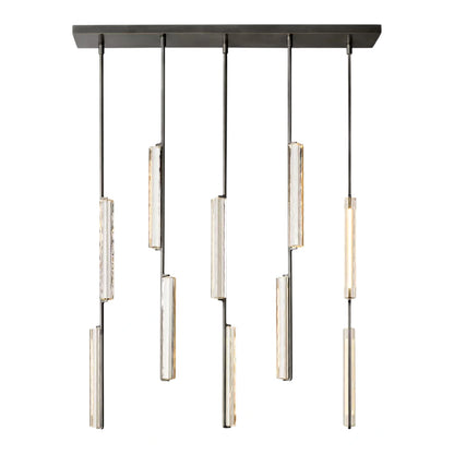 Oudubon Crystal Linear Chandelier 54"