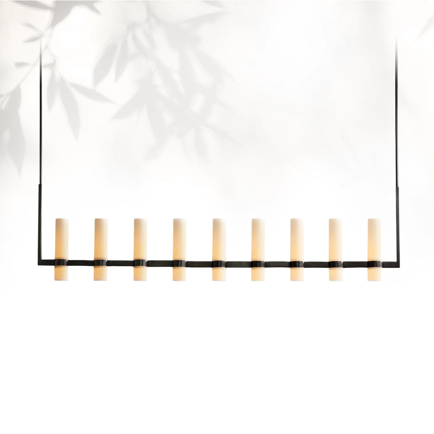 Lavelle Linear Milk Glass Chandelier