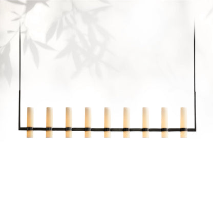 Lavelle Linear Milk Glass Chandelier