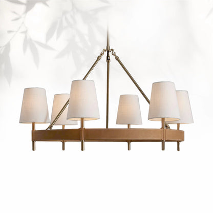 Hasting 6-Light Halo Chandelier