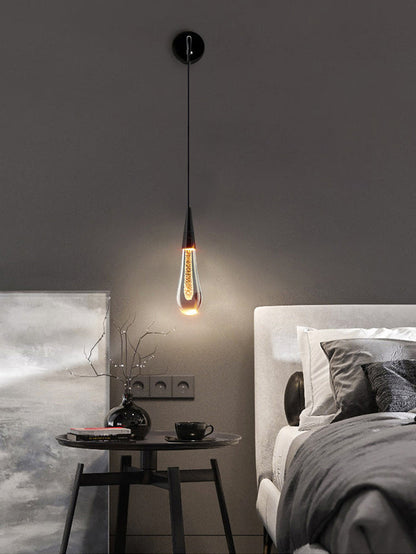Denise Raindrop Glass Solitairen Crystal Elegance Wall Sconce