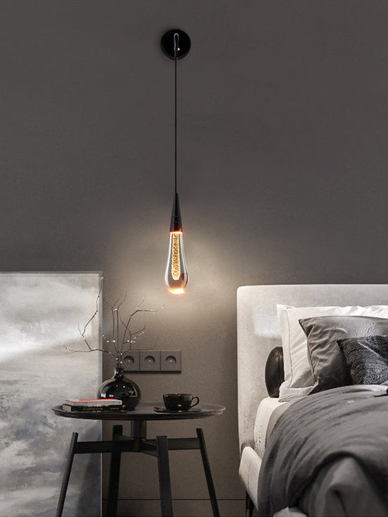 Denise Raindrop Glass Solitairen Crystal Elegance Wall Sconce